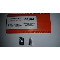 Inserto Carburo APKT 1604PDER Y225 ALUMINIO